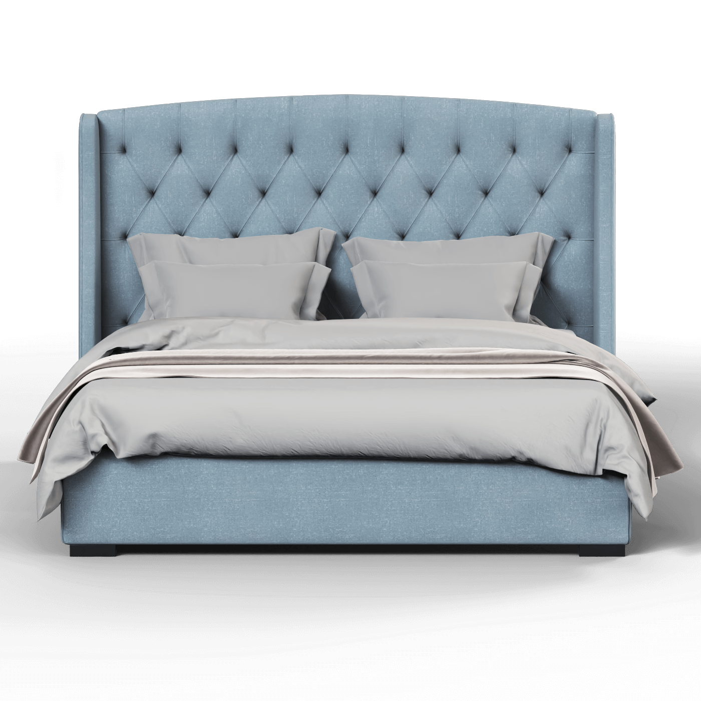 Sophia Upholstered Bed with Buttoned Headboard