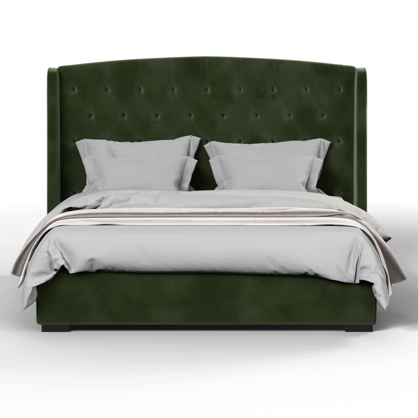 Sophia Upholstered Bed with Buttoned Headboard