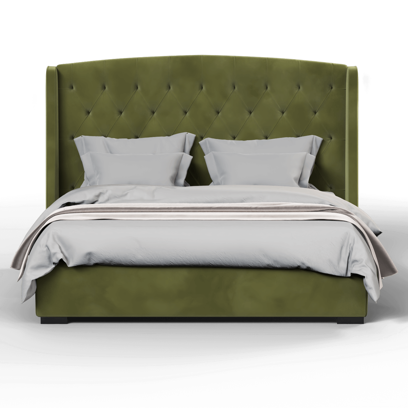 Sophia Upholstered Bed with Buttoned Headboard
