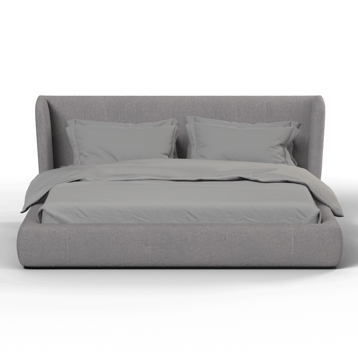 Valentina bed in Boucle Baloo Fabric