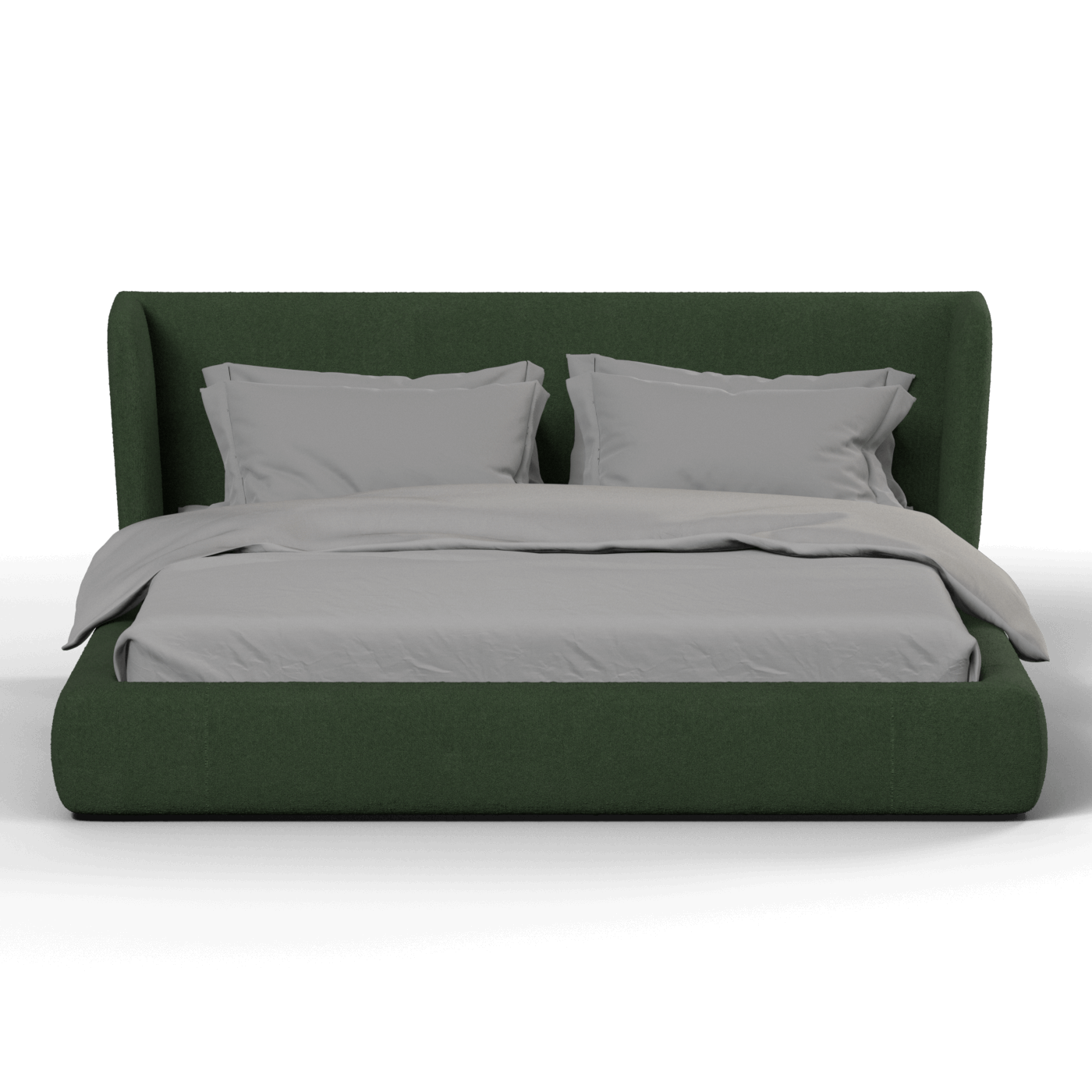 Valentina bed in Boucle Baloo Fabric