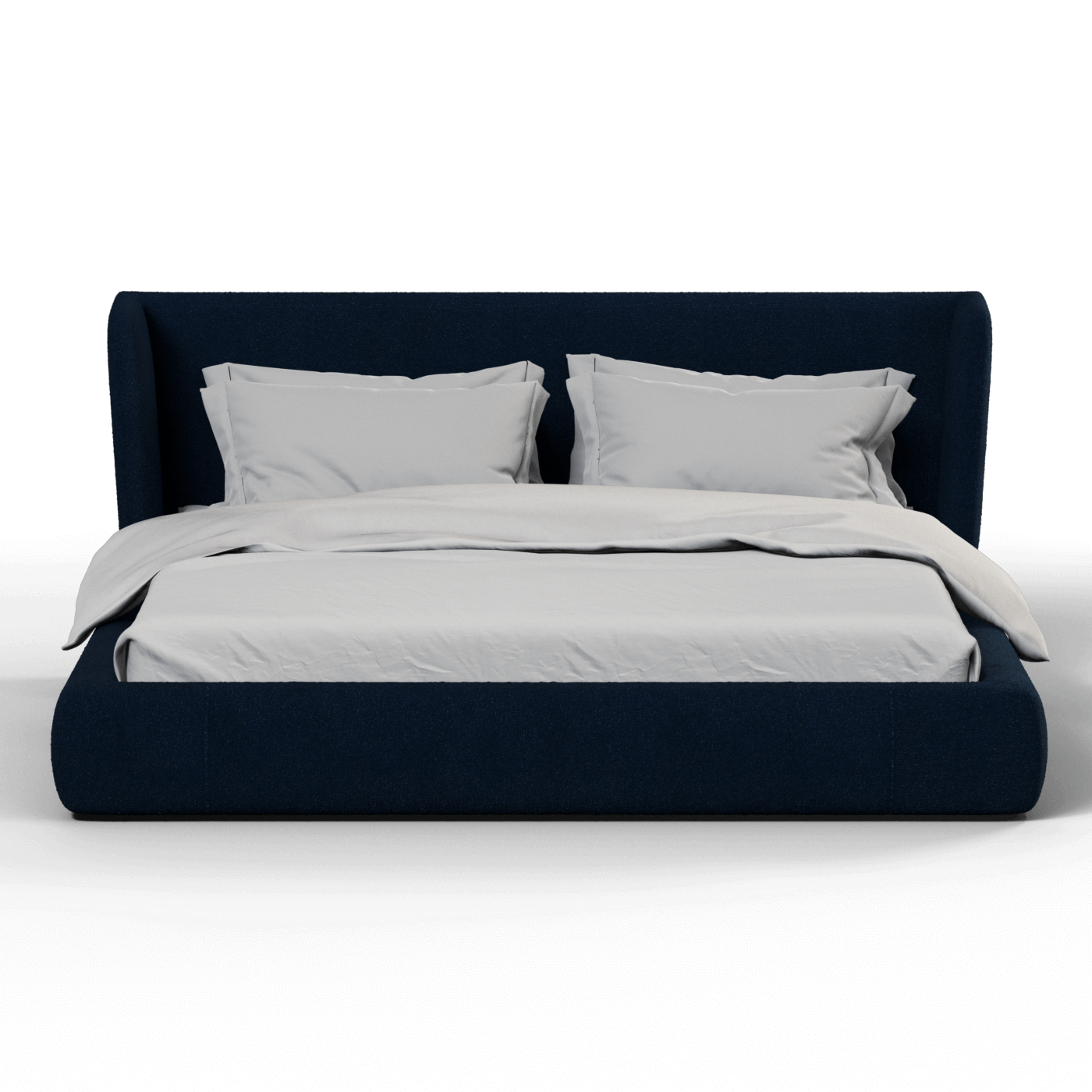 Valentina bed in Boucle Baloo Fabric