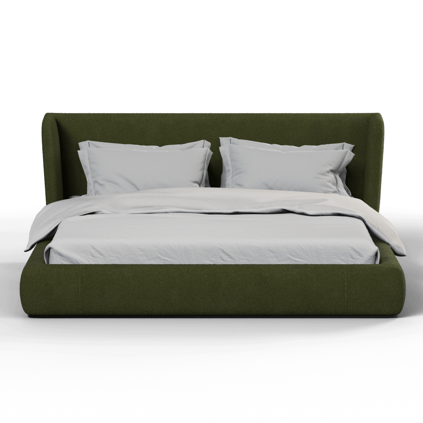 Valentina bed in Boucle Baloo Fabric