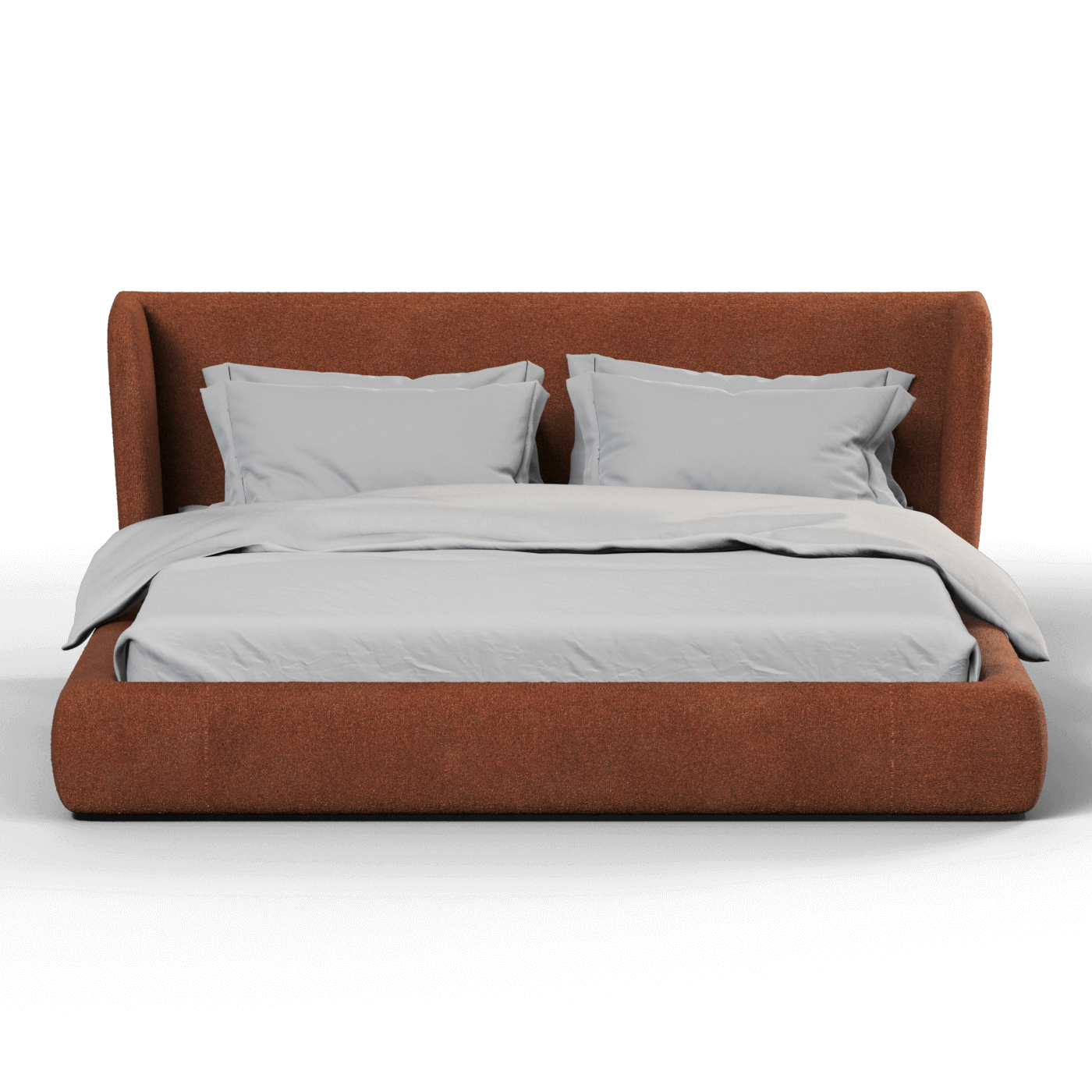 Valentina bed in Boucle Baloo Fabric