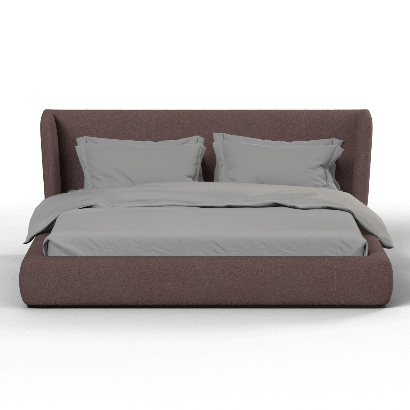 Valentina bed in Boucle Baloo Fabric