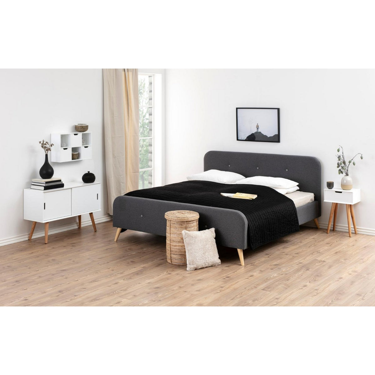 Bedside Table Mitra - White