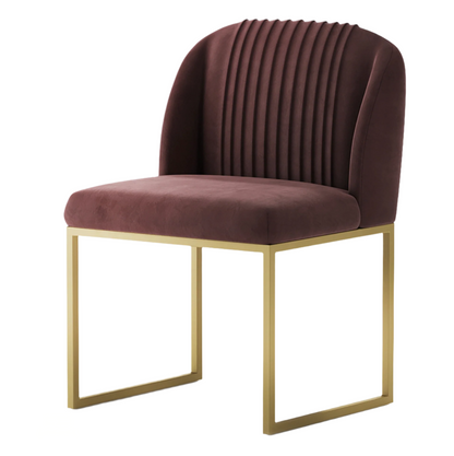 Imperio Chair detail of velvet texture and legs