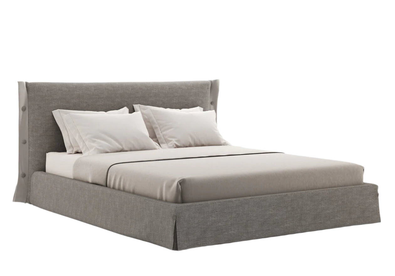 Alba Headboard Bed with Subtle Texture