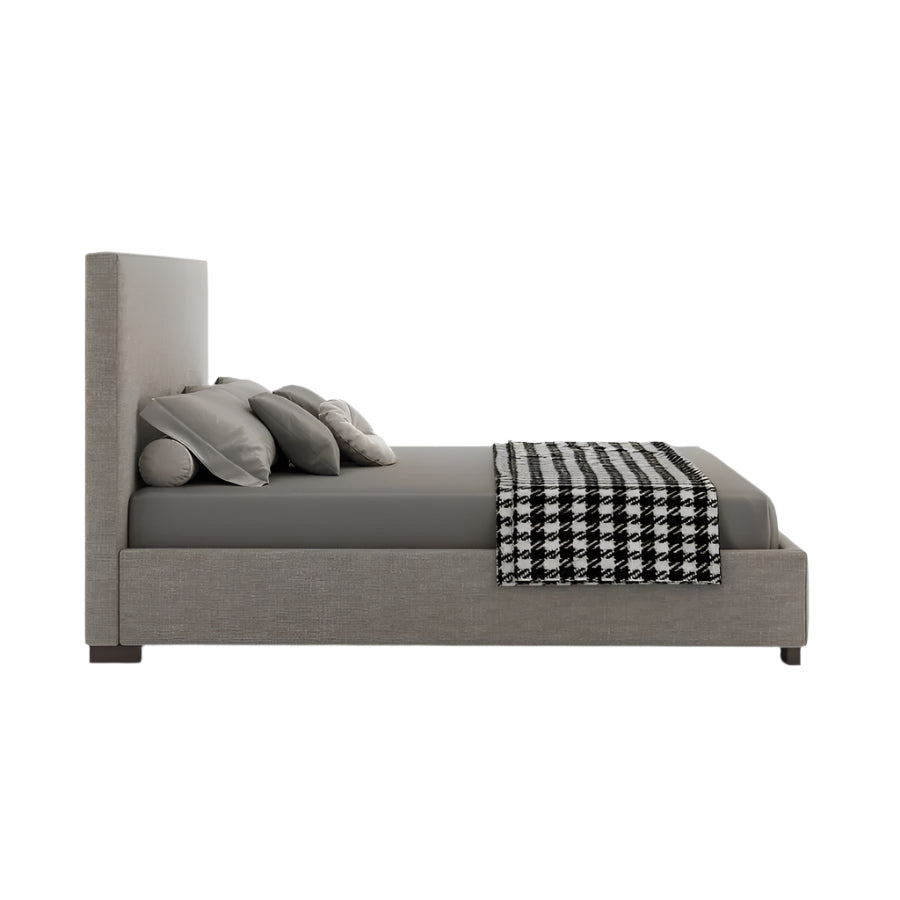 Ava Upholstered Bed with Panel Headboard