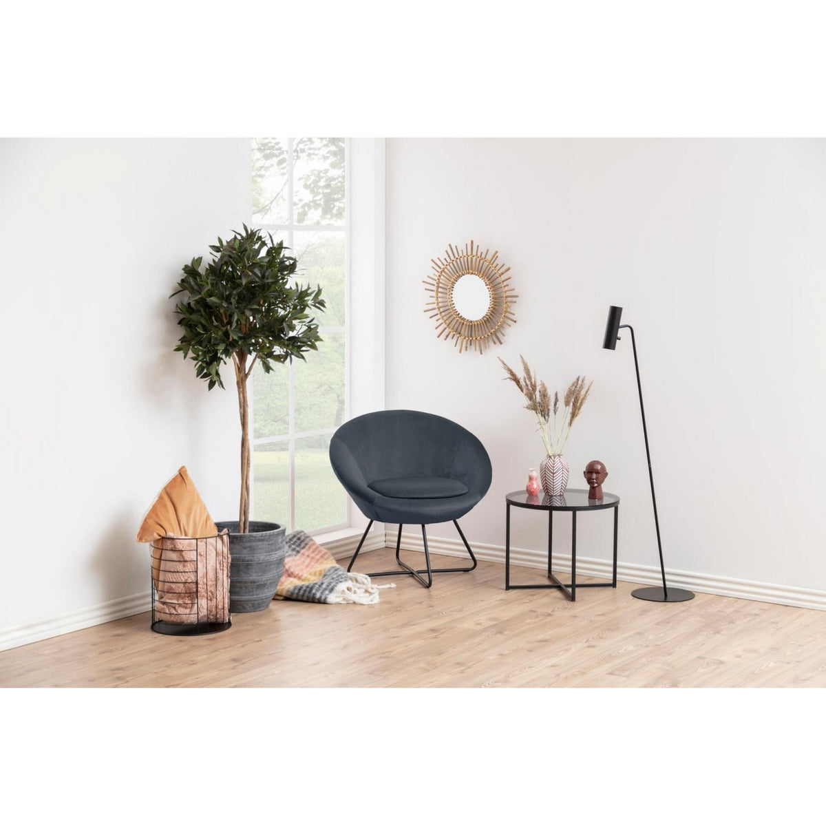 Side Table Cross - Grey