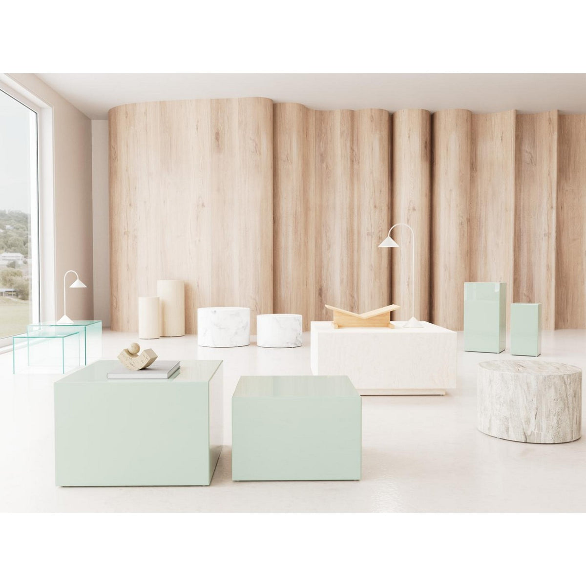 Сoffee Table Dice - White