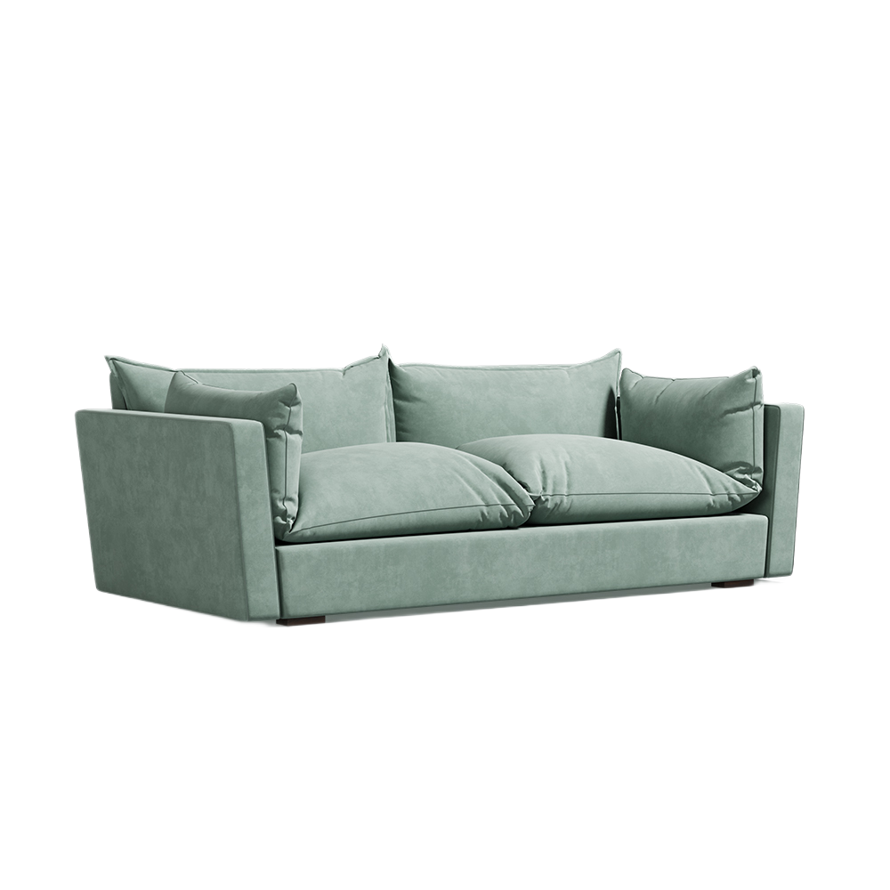 Canapé bulle luxueux avec coussins moelleux