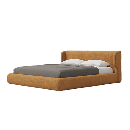 Marsella Upholstered Bed in Camel Bouclé