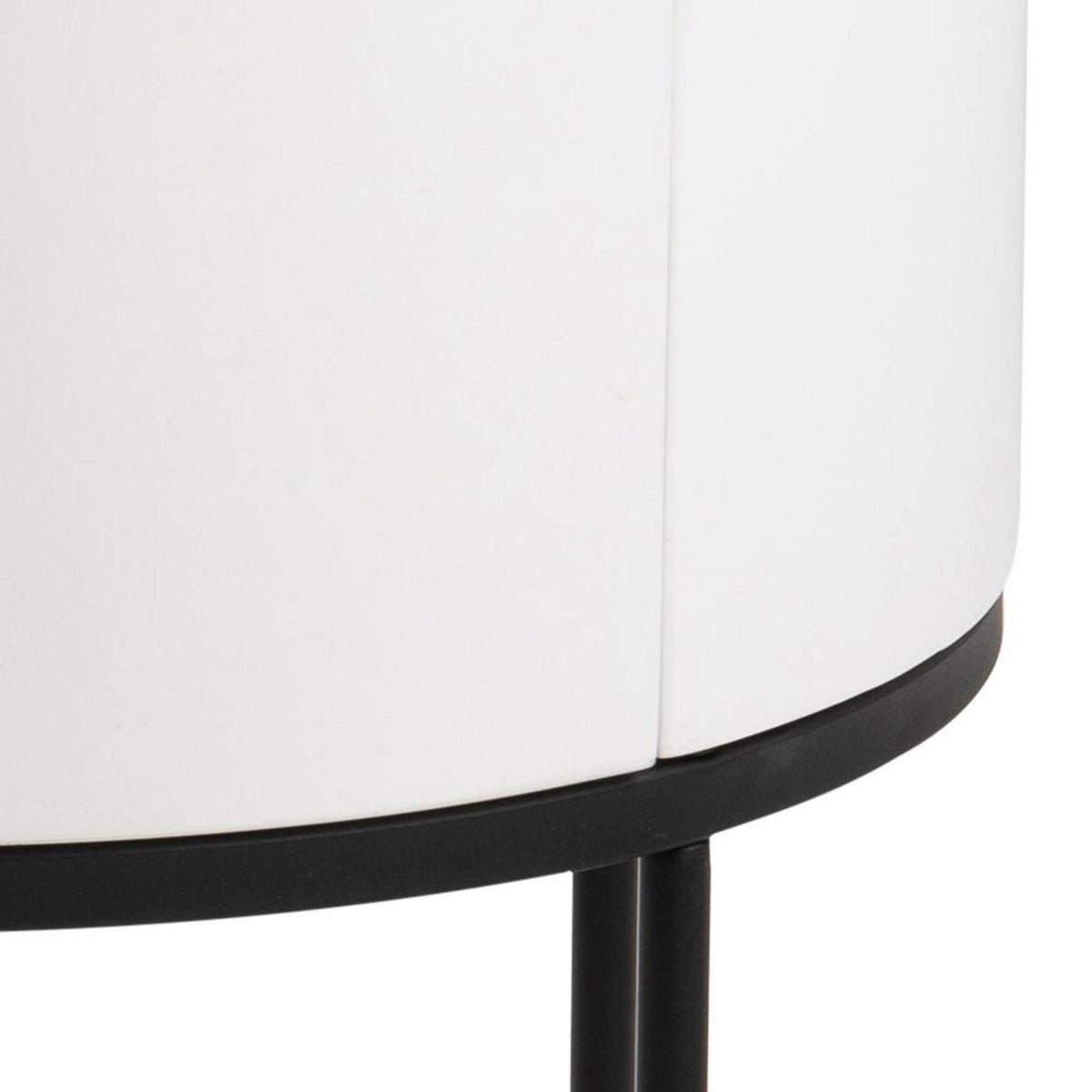 Bedside Table Polo - White