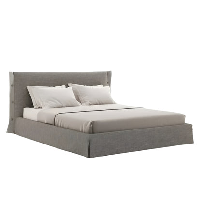 Alessandra Double Bed with Tufted Headboard Elegance