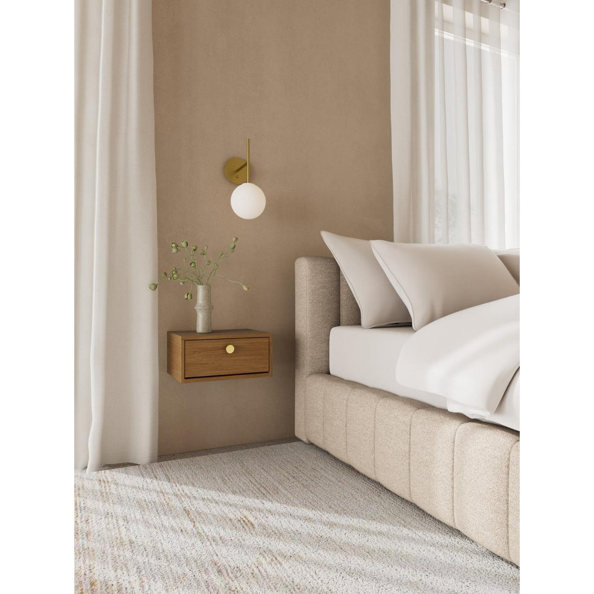 Bedside Table Monfort - Beige