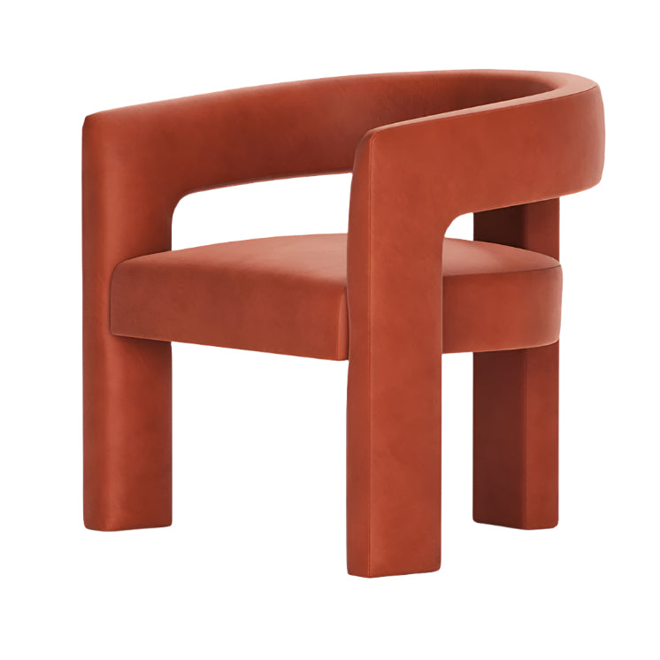 Nobile Chair detail of velvet texture and stitching