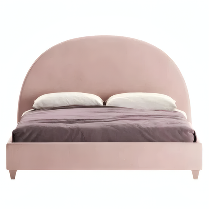 Luna Uphlostered Bed with Round Headboard