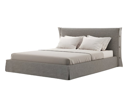 Alba Headboard Bed with Subtle Texture