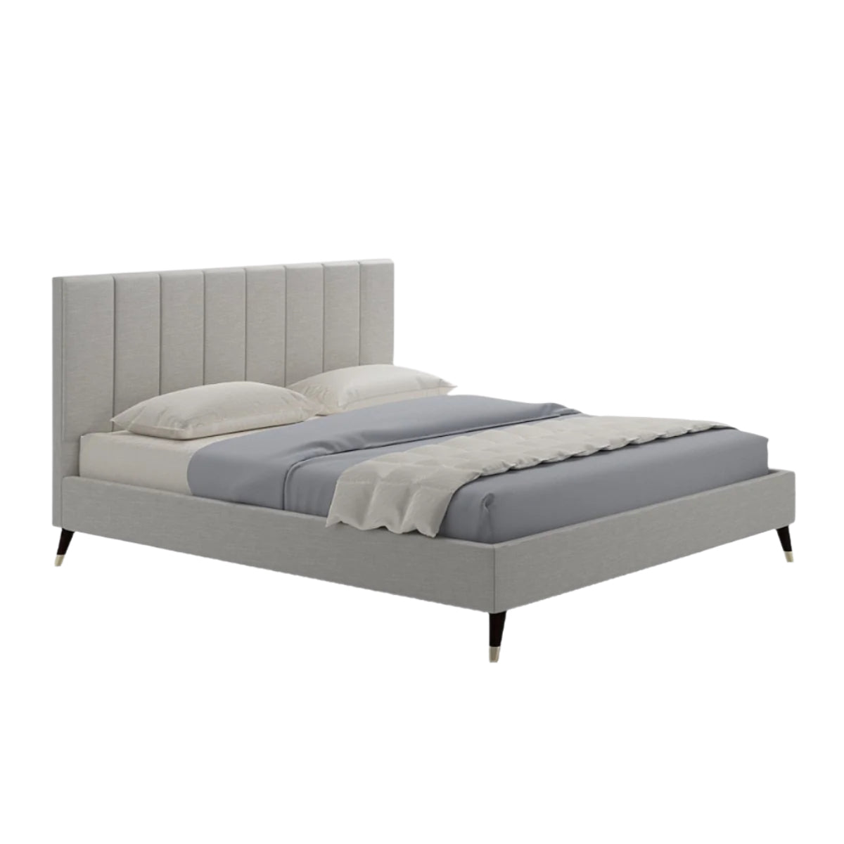 Capucine Bed With Vertical Tufted Headboard