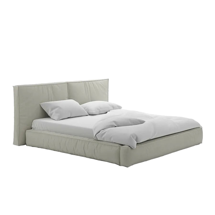 Dahila Soft Headboard Bed with Upholstered Frame and Optional Storage