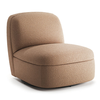 Close-up of Puffy Chair's velvet upholstery texture