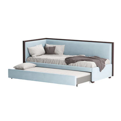 Lit de repos personnalisé Nuvola en velours bleu ciel