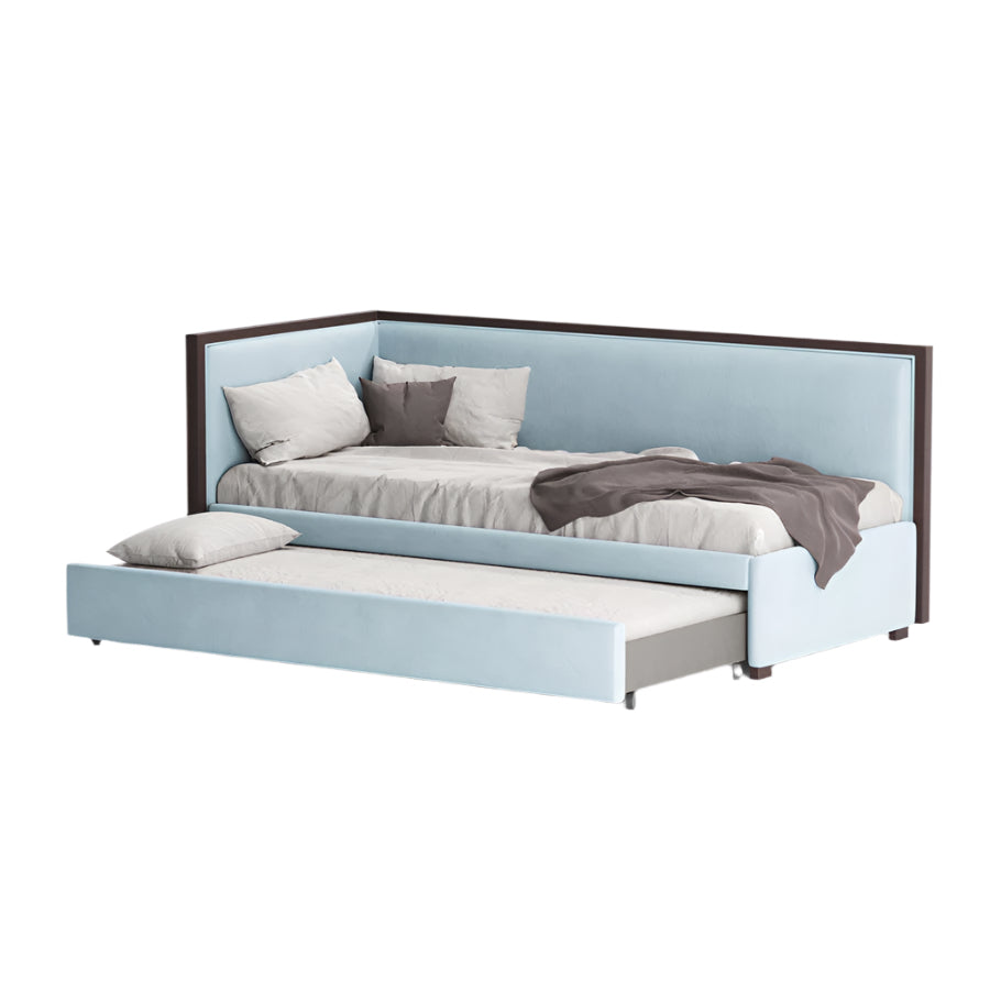 Lit de repos personnalisé Nuvola en velours bleu ciel