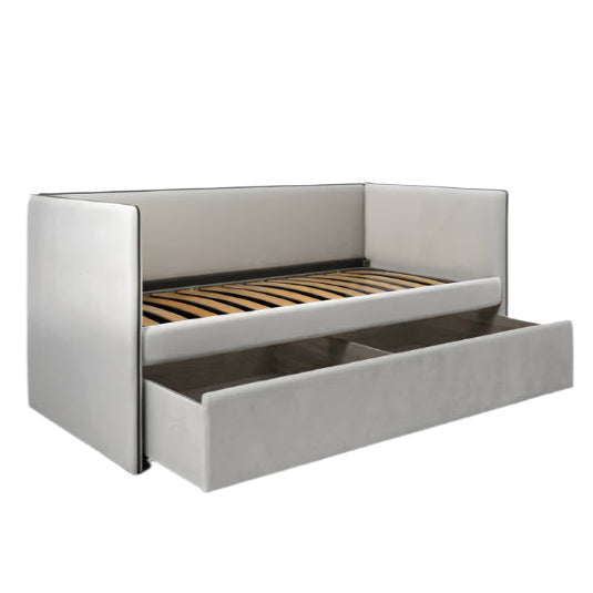 Mea Bed with Compact Lines and Subtle Design