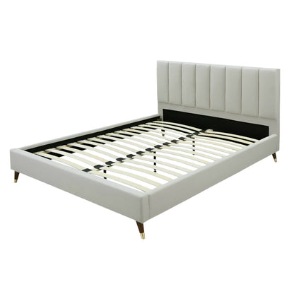 Capucine Bed With Vertical Tufted Headboard