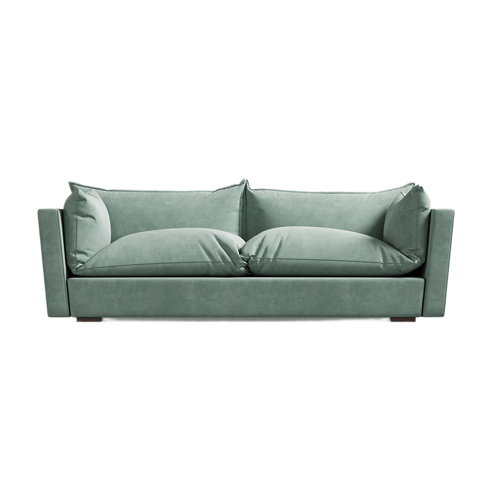 Canapé bulle luxueux avec coussins moelleux