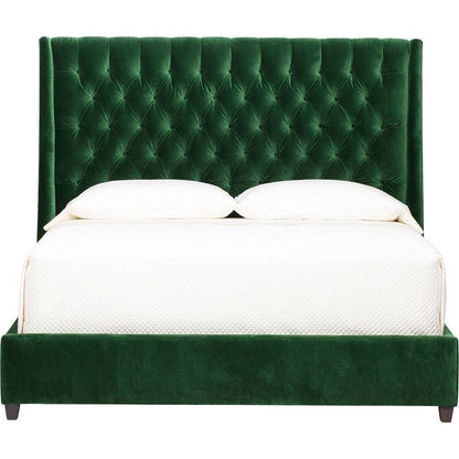 Abato Double Bed with Tufted High Headboard