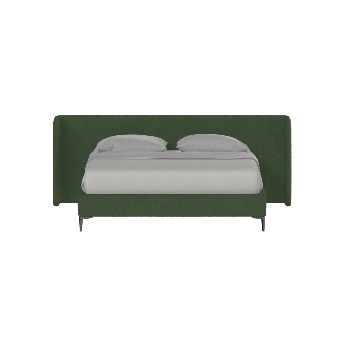 Abbey Upholstered Bed with Structured Headboard and Refined Lines