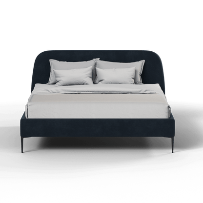 Anna Upholstered Bed with Vertical Headboard Detailing