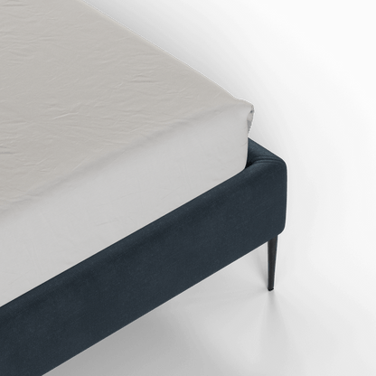 Anna Upholstered Bed with Vertical Headboard Detailing
