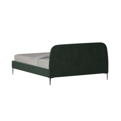 Anna Upholstered Bed with Vertical Headboard Detailing