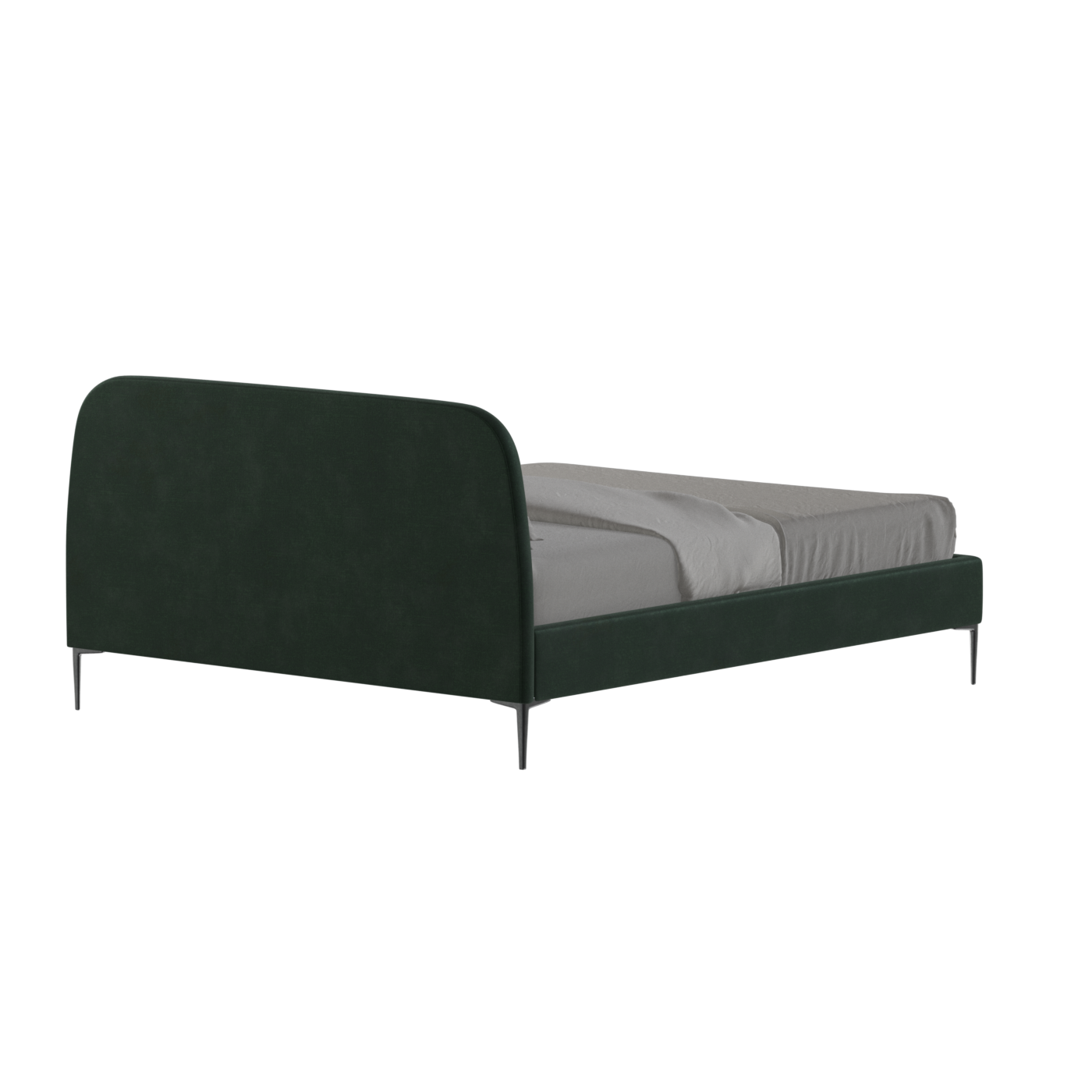 Anna Upholstered Bed with Vertical Headboard Detailing