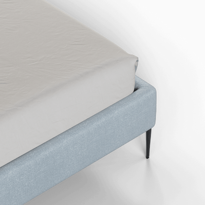 Anna Upholstered Bed with Vertical Headboard Detailing