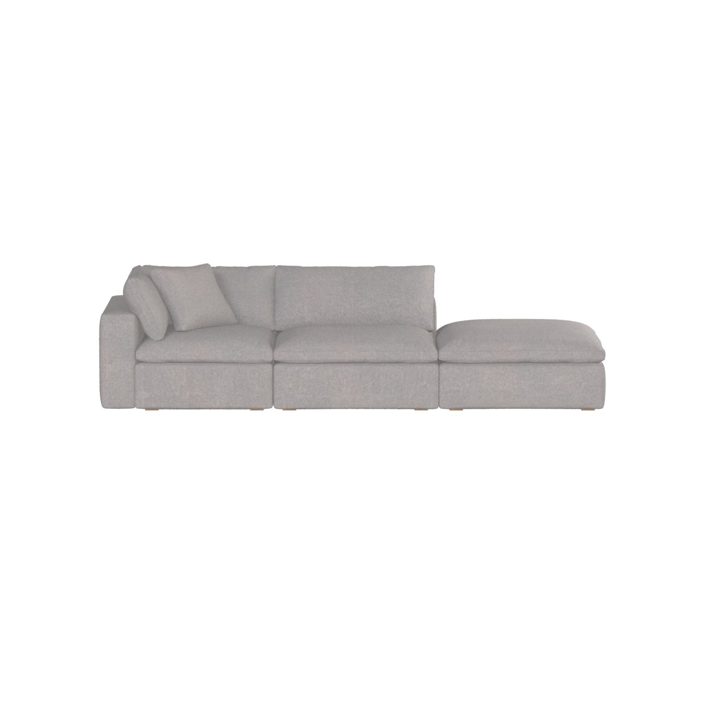 Ari modulares Ecksofa mit Sitzhocker