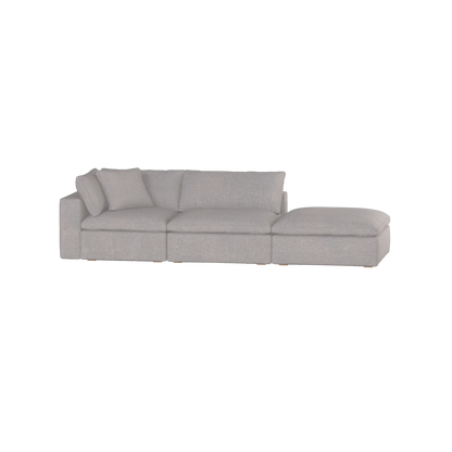 Ari modulares Ecksofa mit Sitzhocker