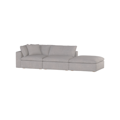 Ari modulares Ecksofa mit Sitzhocker