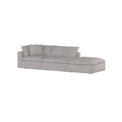 Ari modulares Ecksofa mit Sitzhocker