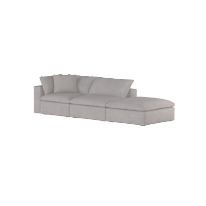 Ari modulares Ecksofa mit Sitzhocker
