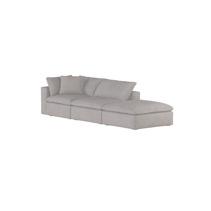 Ari modulares Ecksofa mit Sitzhocker