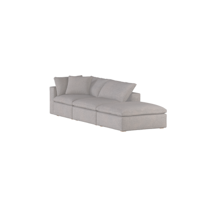 Ari modulares Ecksofa mit Sitzhocker