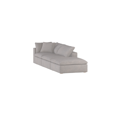 Ari modulares Ecksofa mit Sitzhocker