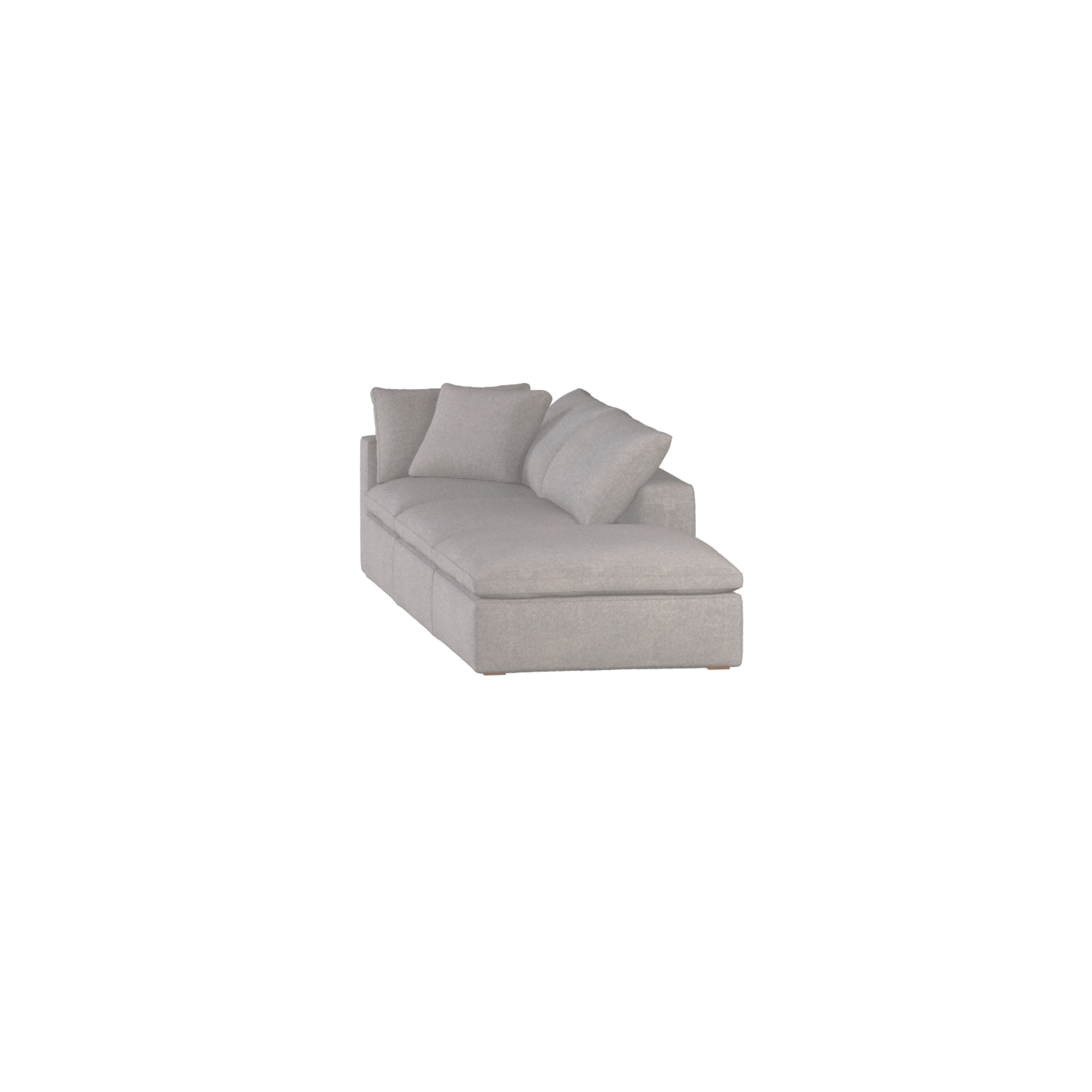 Ari modulares Ecksofa mit Sitzhocker