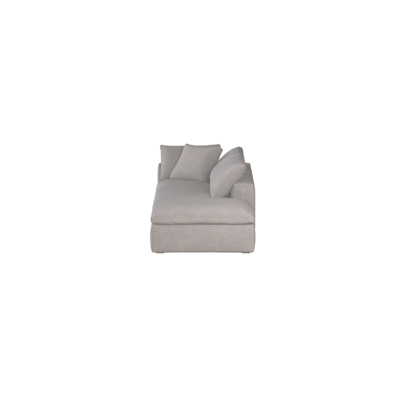 Ari modulares Ecksofa mit Sitzhocker