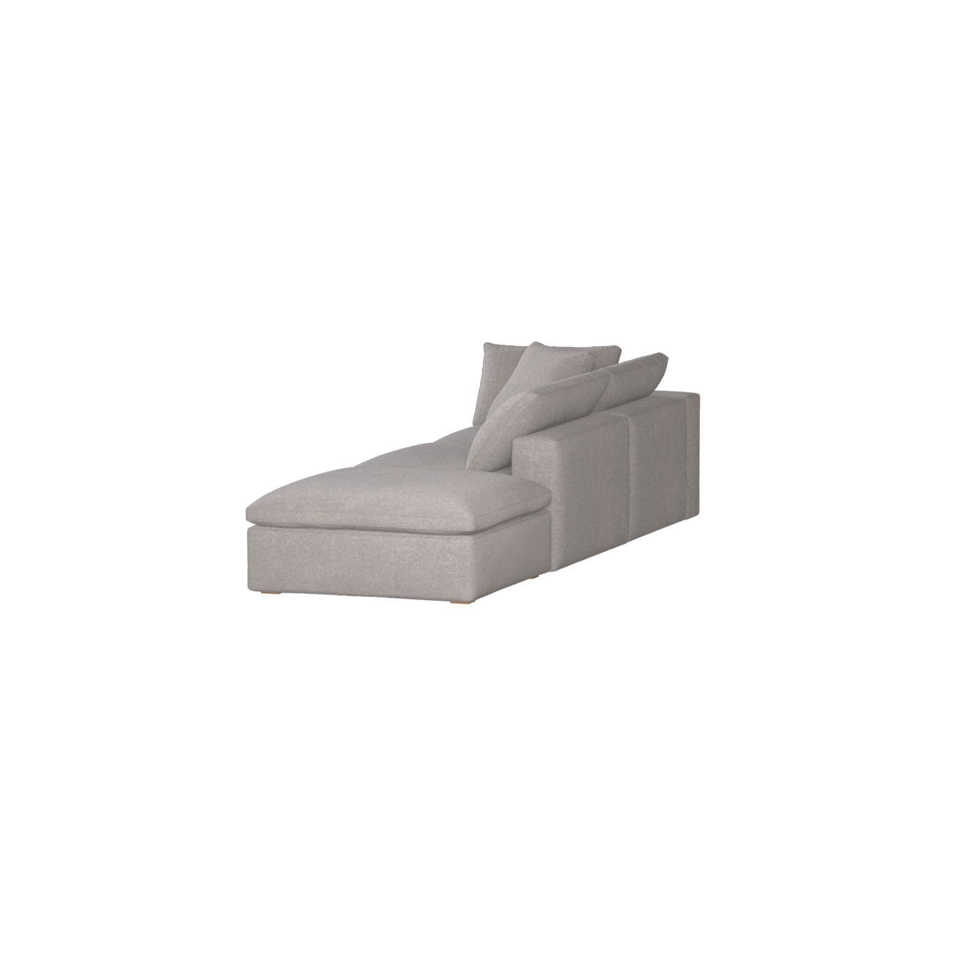 Ari modulares Ecksofa mit Sitzhocker