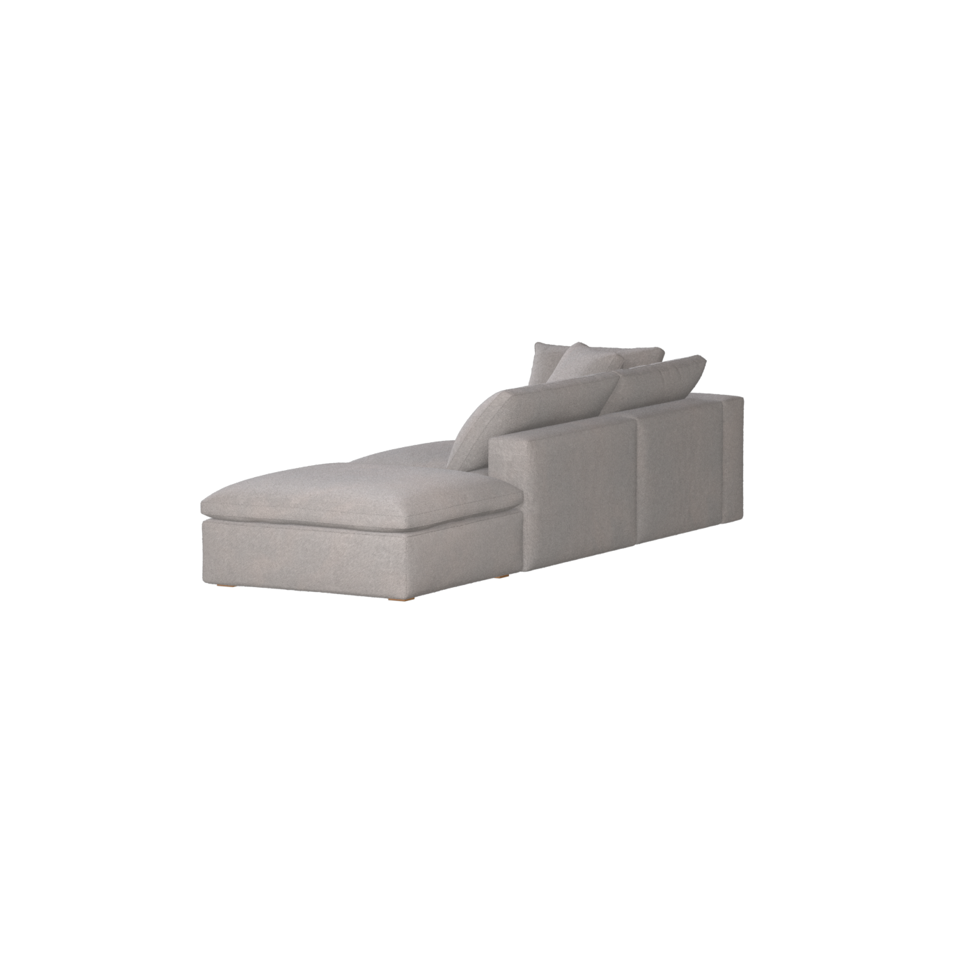 Ari modulares Ecksofa mit Sitzhocker